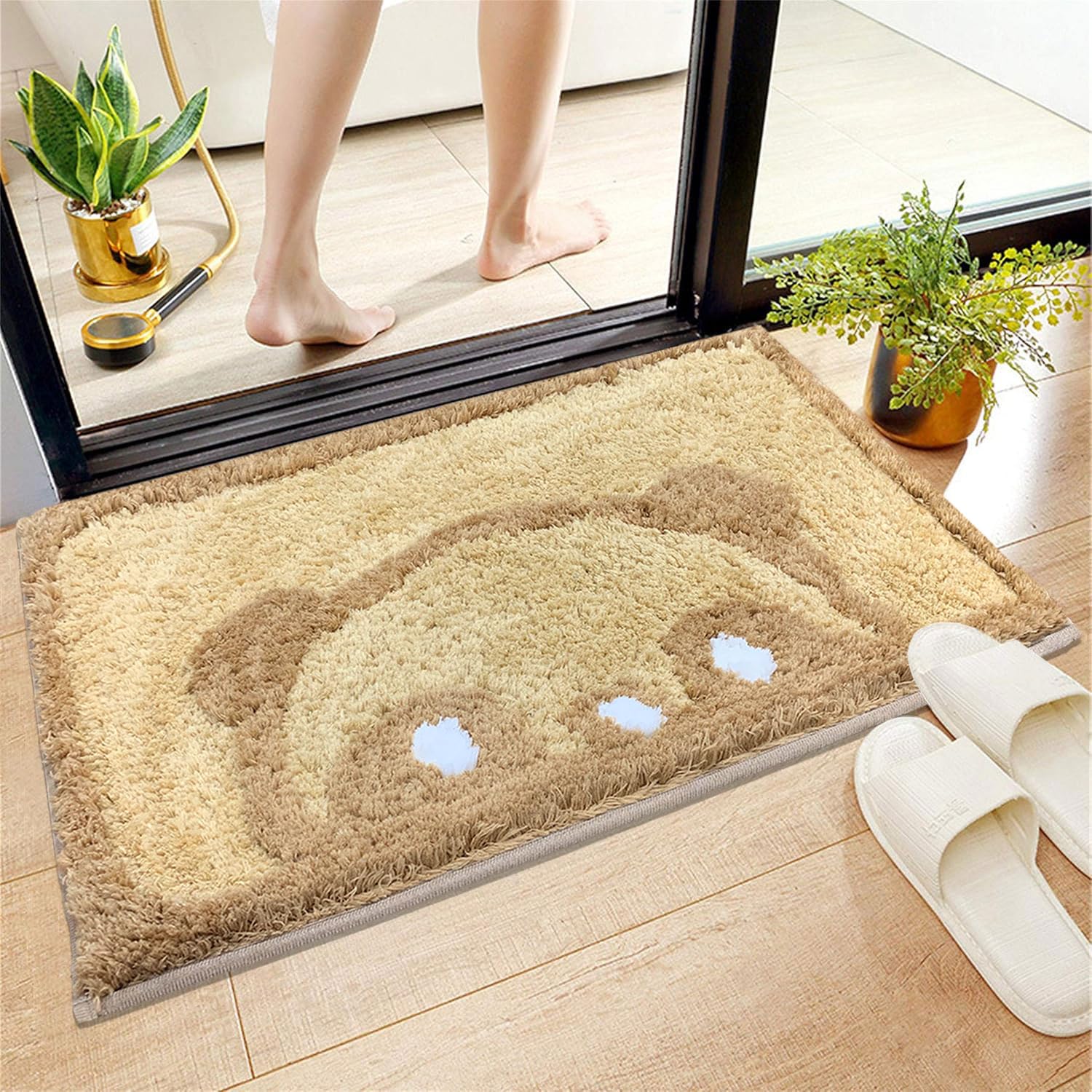 Canada Bath Mat Panda (40x60 cm, Gold)