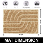 Scotland Maze Cut Bath Mat (38x58 cm, Gold)