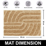 Scotland Maze Cut Bathmat Mat Pack Of 2 (38x58 cm , Gold)