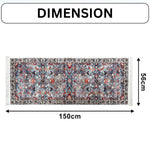 Polyester Floor Runner Velora Pattern Multi Color 150x56cm