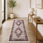 Polyester Floor Runner Persian Mist Pattern Multi Color 150x56cm