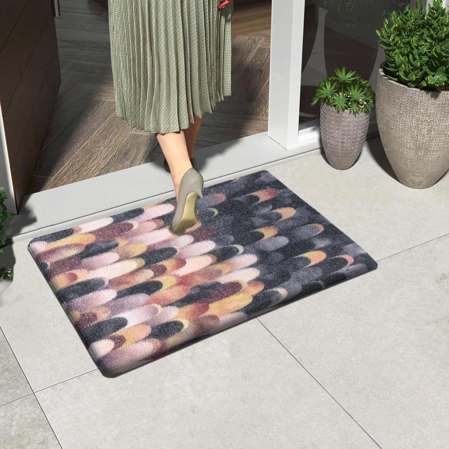 Cuba PVC Door Mats Anti Fatigue - Multicolour (40x60 cm)