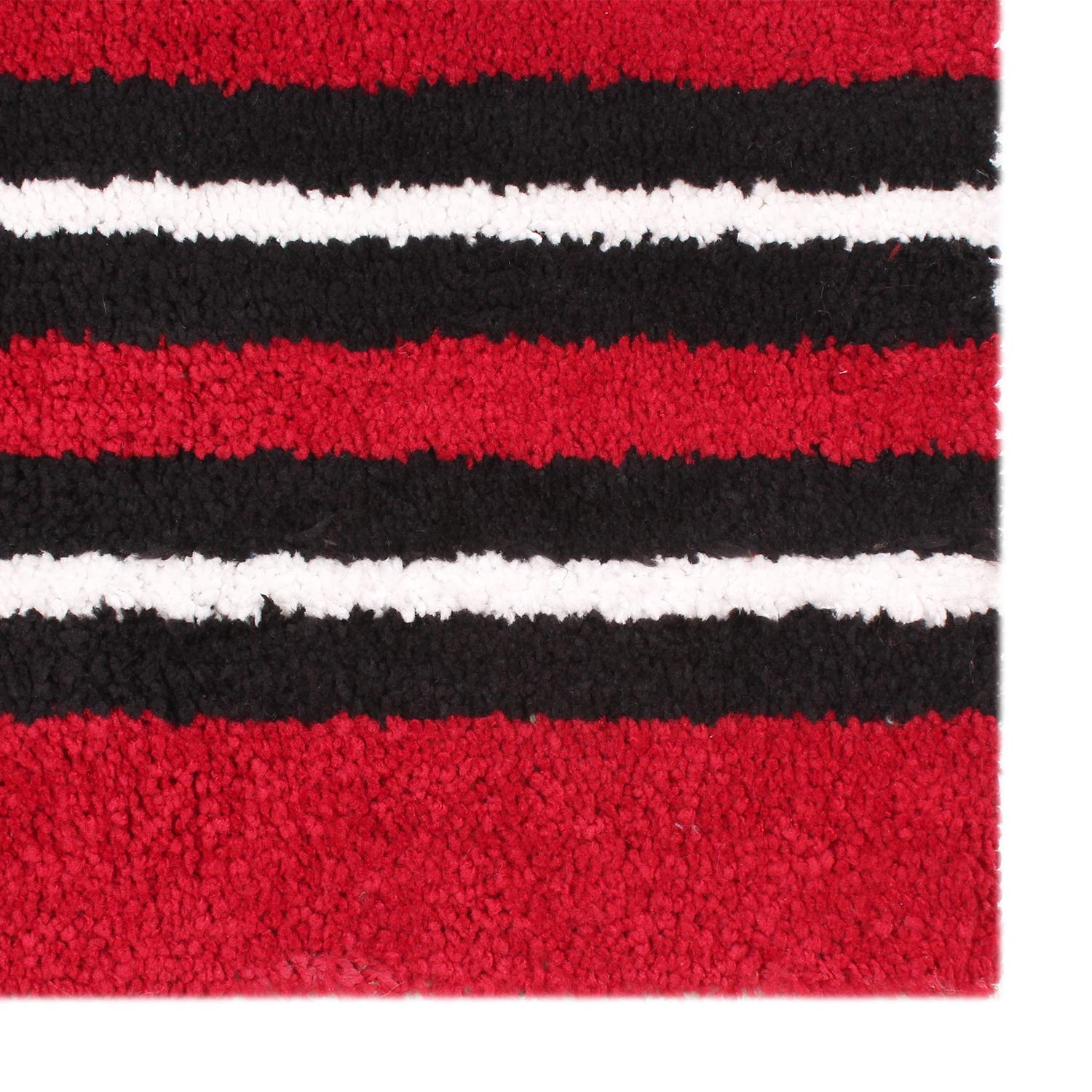 Bath Mat For Bathroom 1600 GSM Microfiber Pack of 2 (38X58 cmBlue+Maroon)