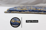 Bathmat 1600 GSM Microfiber Pack of 2 (Blue, 38cm x 58cm)