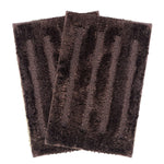 Bathmat 2500 GSM Microfiber Pack of 2 (40cm x 60cm, Chocolate)