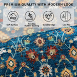 Polyester Floor Runner  Imperial Medallion Pattern Multi Color 150x56cm