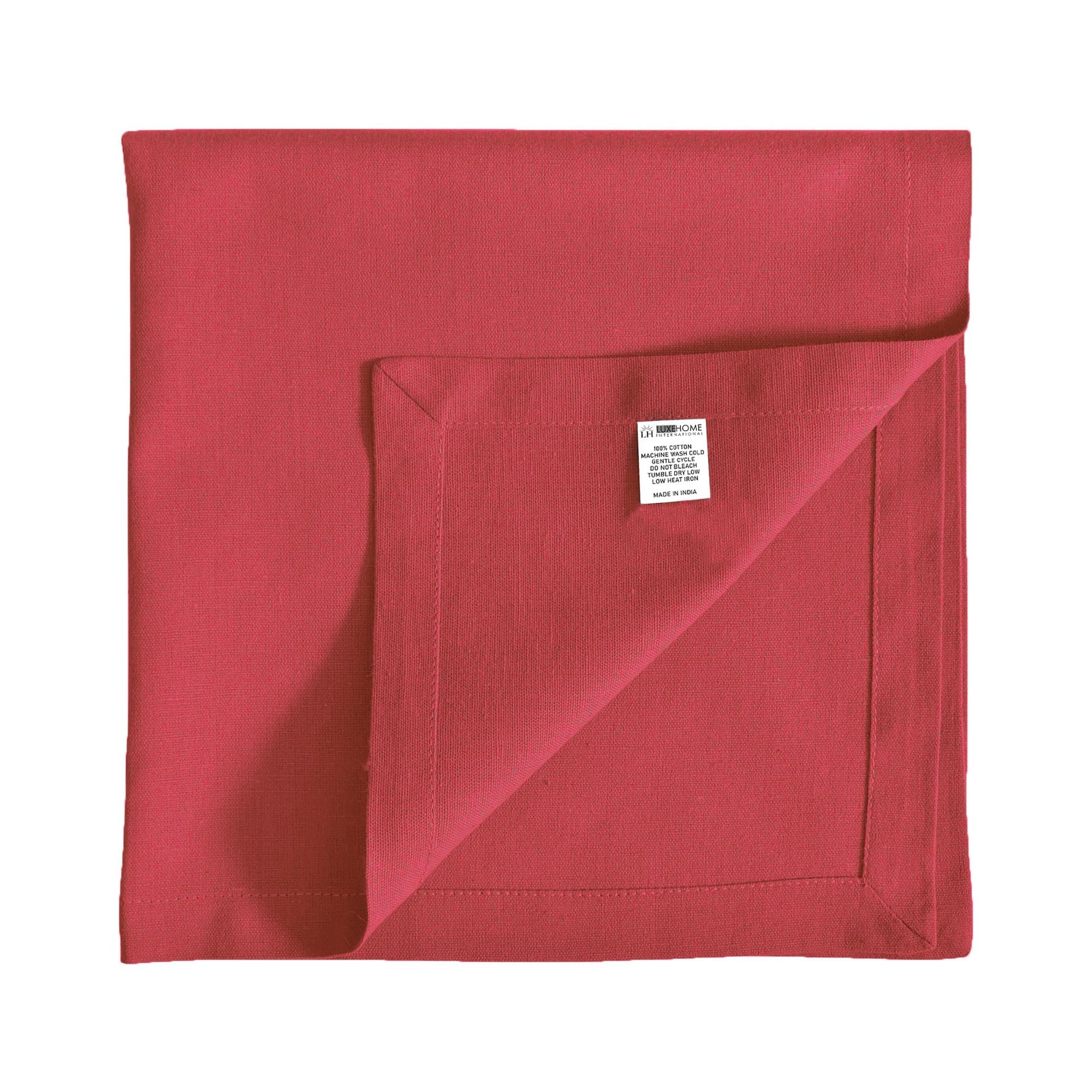Cotton Kitchen Napkin Set of 4 (Maroon, 45x45 cm)