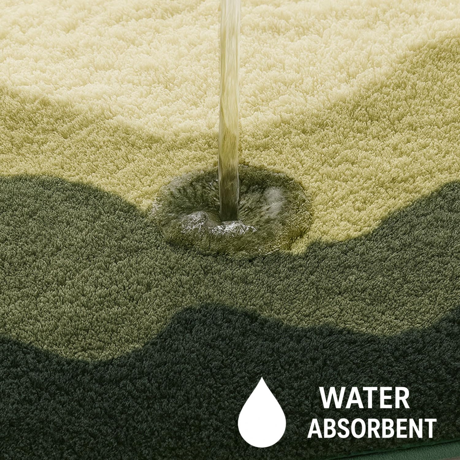 Canada Bath Mat Waves (40x60 cm, Green)