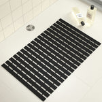 Shower Mat for bathroom Anti Slip (Black, 17x24 Inch)