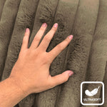 Luxurious Plush Cushion Cover (16 Inch x 16 Inch, Cocoa)