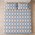 Double Bedsheet with 2 Pillow Covers Premium 240 TC 100% Cotton Feel (108x108 inch , Blue )