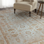 Polyester Golden Dusk Carpet for Bedroom (5x7 Feet, Multicolor)