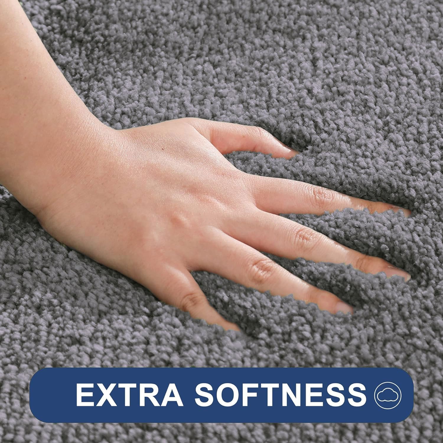 Newman Microfiber Bathmat 2500 GSM (Silver, 60Cm x 90Cm)