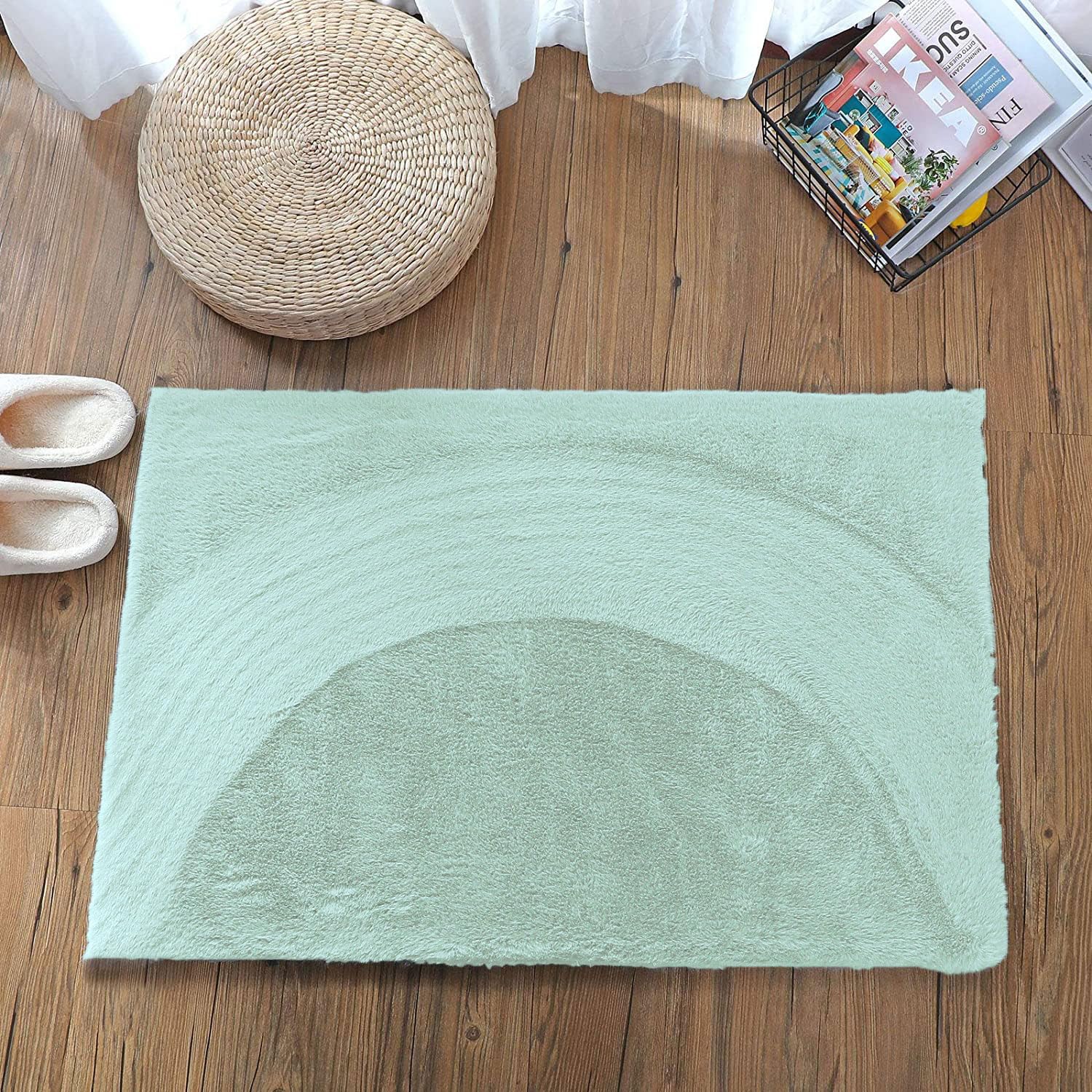 Rabbit Fur Soild Bath (Lime, 40x60 cm)
