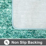 Hawai Contour Bath Mat  Set of 2 (Aqua, 40x60 cm & 40x45)