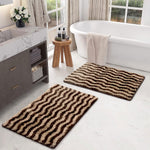 Berlin Bath Mat Super Sof Mat Pack of 2(38x58 cm ,Coffee)