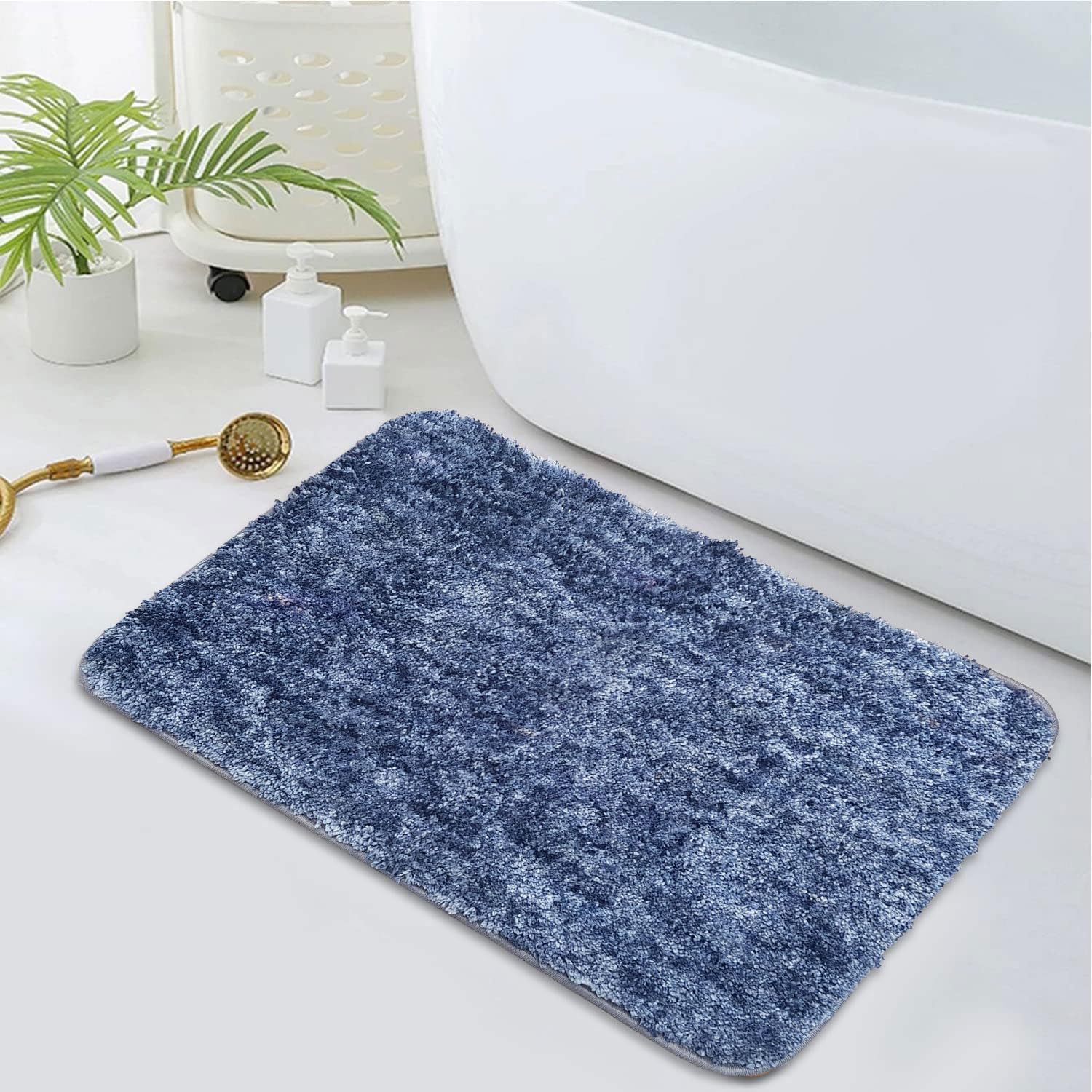 Hawaii Bath mat Anti Skid (Charcoal, 45 x 75 Cm)