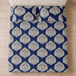 King Size Double Bedsheet with 2 Pillow Covers Premium Floral Buta Printed 108x108 inch