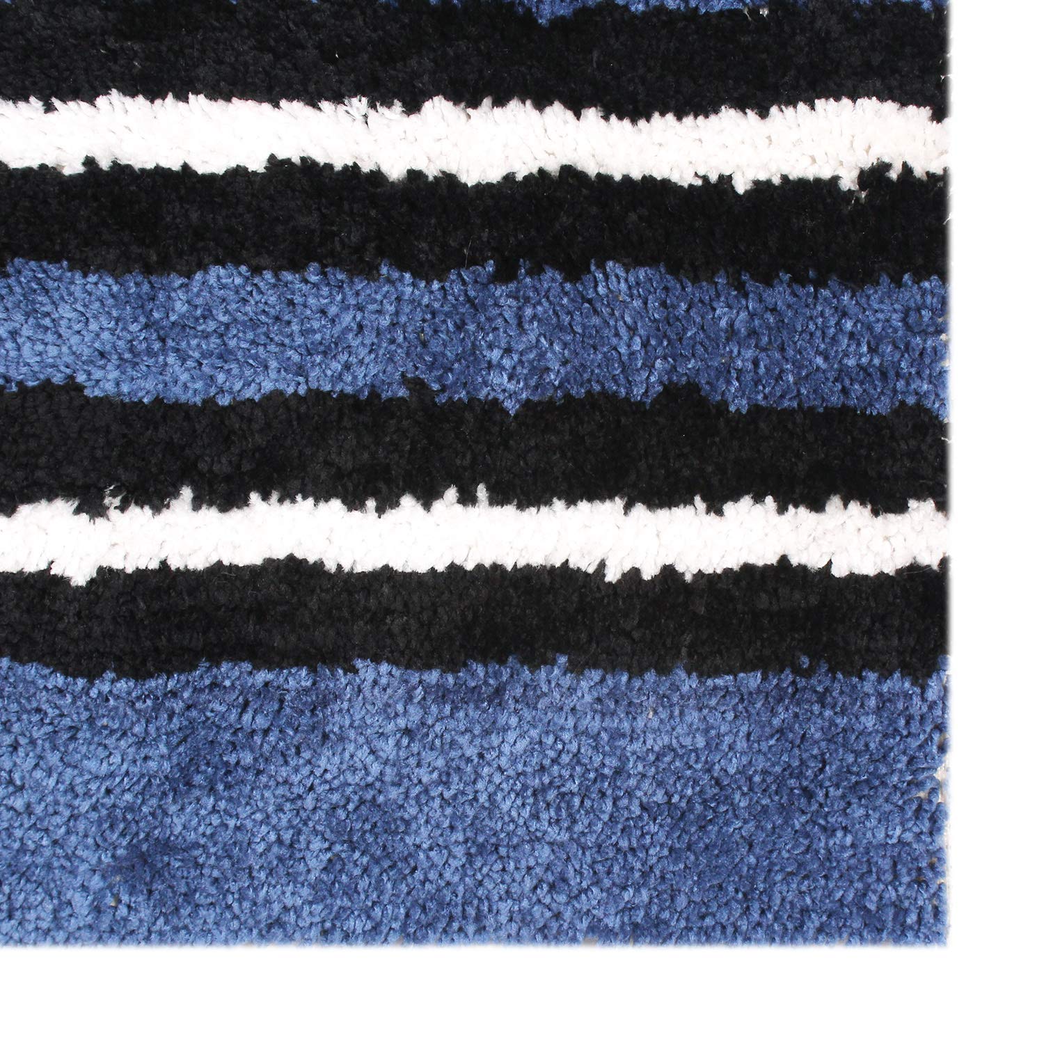 Bathmat 1600 GSM Microfiber Pack of 2 (38cm x 58cm, Blue + Chocolate)
