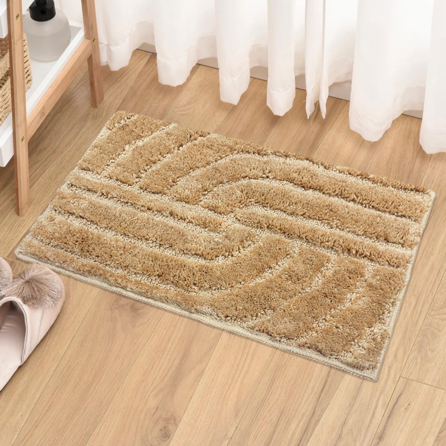 Scotland Maze Cut Bath Mat (38x58 cm, Gold)