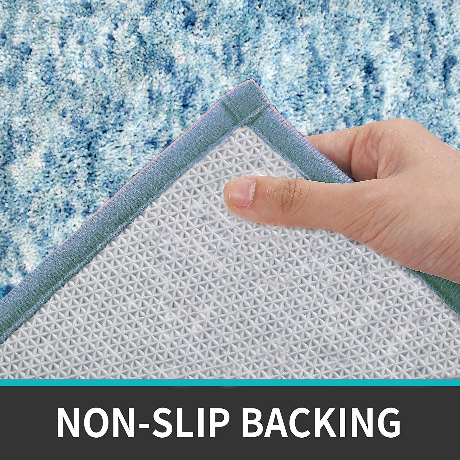 Hawaii Bath Mat Super Soft (Sky Blue, 40cm x 60cm)
