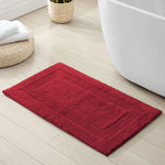 Paris Bath Mat Cotton Super Soft (Maroon, 40 Cm x 60 Cm)