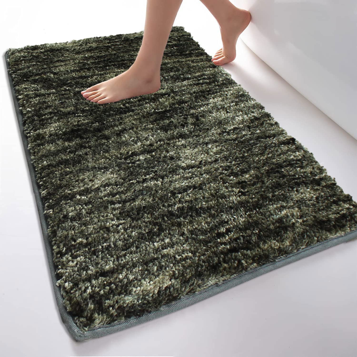 Hawaii Bath Mat Anti Skid (Green, 60cm x 90cm)