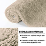 Vegas Microfiber Runner for Bedroom (2X5 Ft, Beige)