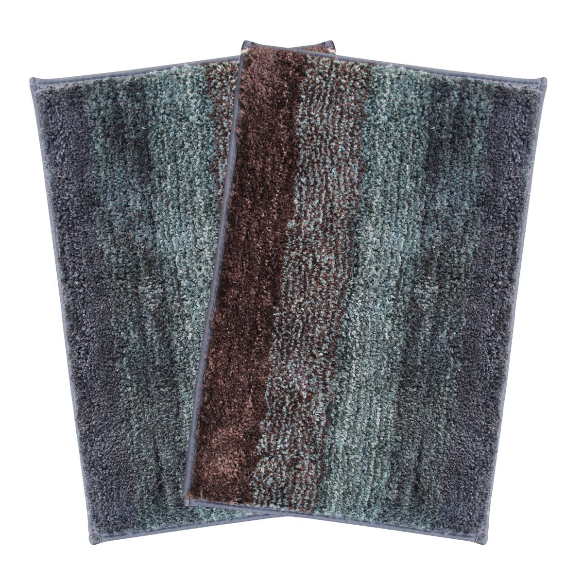 Oyster Bath Mat for Bathroom (38x58 cm,Burnt Green)
