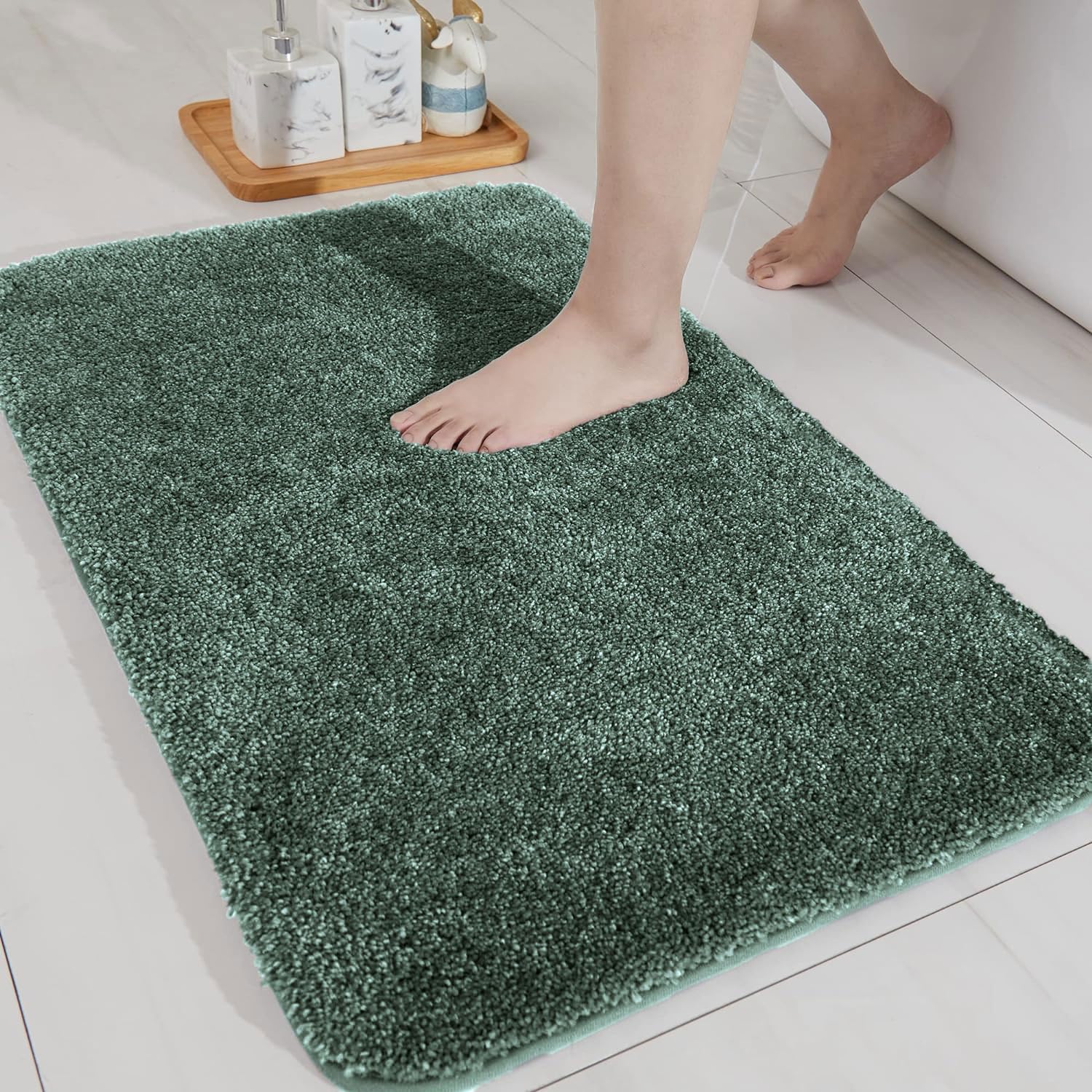 Newman Bath Mat 2500 GSM (40X60 Cm, Seige)