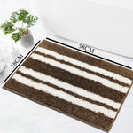 Florida Bath Mat 2200 GSM Pack of 2 (38x58 cm ,Brown)