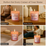 Scented Candles Set of 3 Fuscia