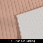 Stripe Rabbit Fur Carpet for Livingroom (4x6 Feet, Peach)