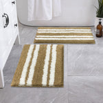 Florida Bath Mat 2200 GSM Pack of 2 (38x58 cm ,Anti Gold)