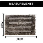 Bathmat 2500 GSM Microfiber Pack of 2 (40cm x 60cm, Taupe)