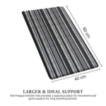 Cuba PVC Door Mats Anti Fatigue - Stripe Blue (40x60 cm)