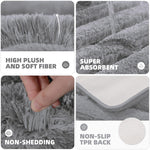 Toronto Bathmat Super Soft Microfiber (40x60 cm, Grey)