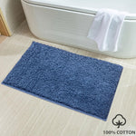 Colosseum Bath Mat 100% Cotton (40x60 cm,Blue)