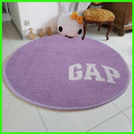 Round Bath mat for Bathroom (Purple, 65 x 65 cm)