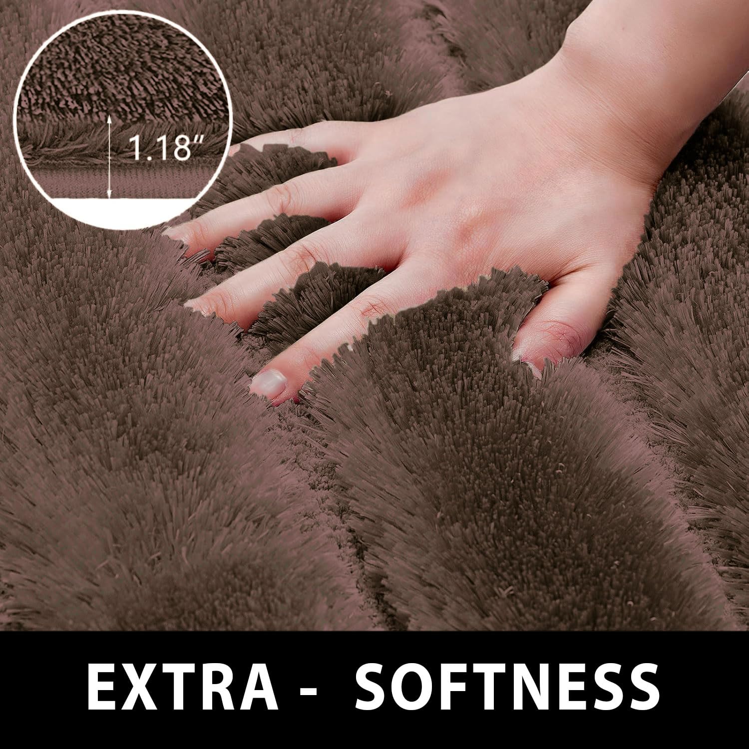 Toronto Bathmat Super Soft Microfiber (40x60 cm, Choco)