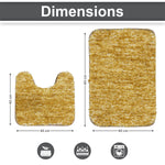 Hawai Contour Bath Mat  Set of 2 (AntiGold, 40x60 cm & 40x45)