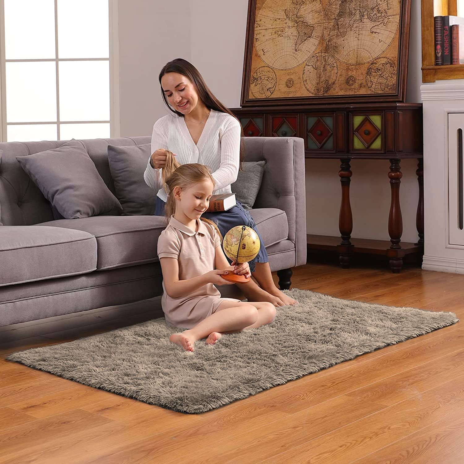 Doormats Marino Fur Super Soft 2000 GSM (60x90 cm, Taupe)