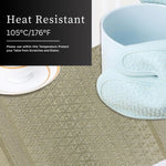 Placemat for Dining Table Set of 6(30x45 CM Gold)