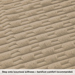 Rabbit Tail Fur Carpet (4x6 Feet, Beige)