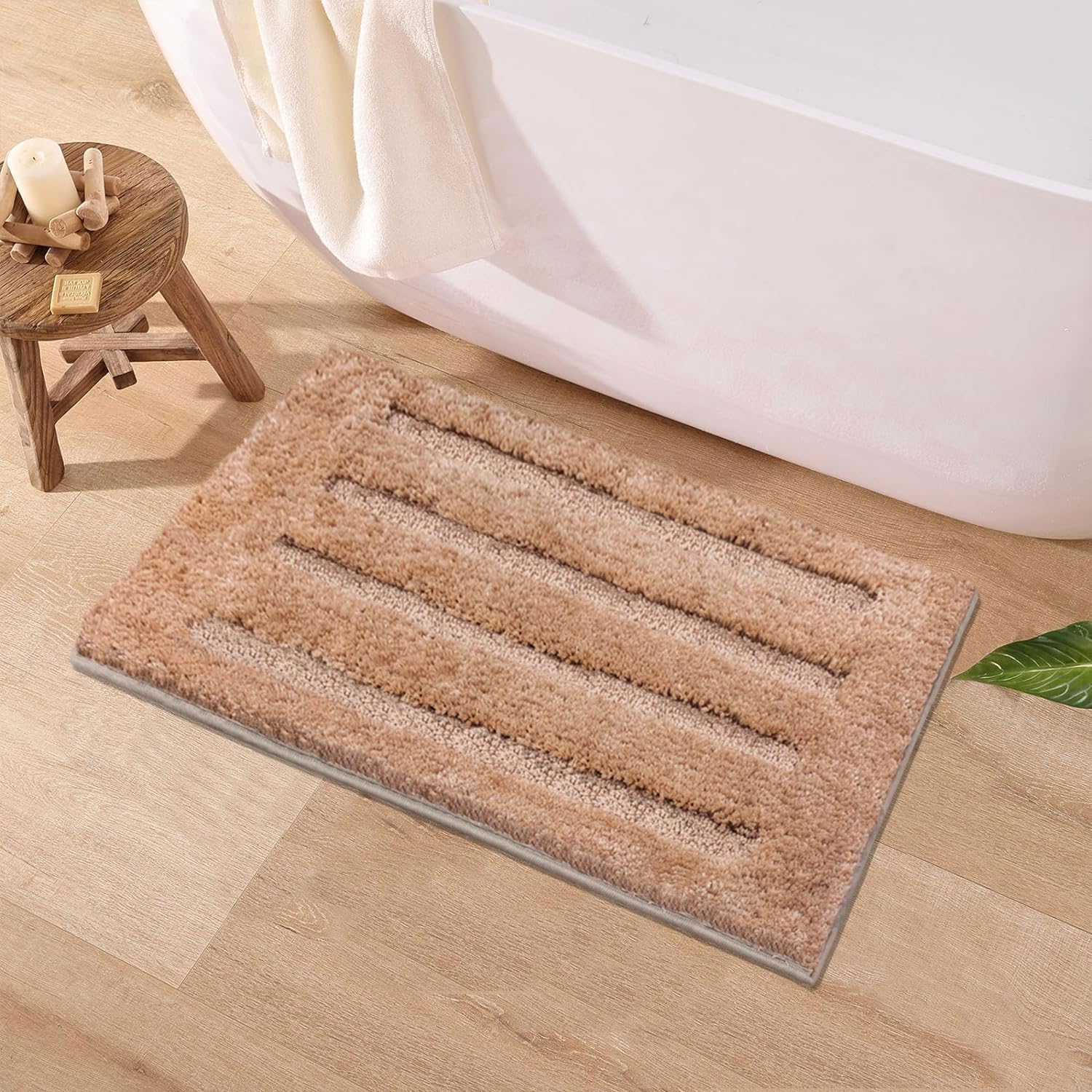 Bathmat 2500 GSM Microfiber (40cm x 60cm, Taupe)