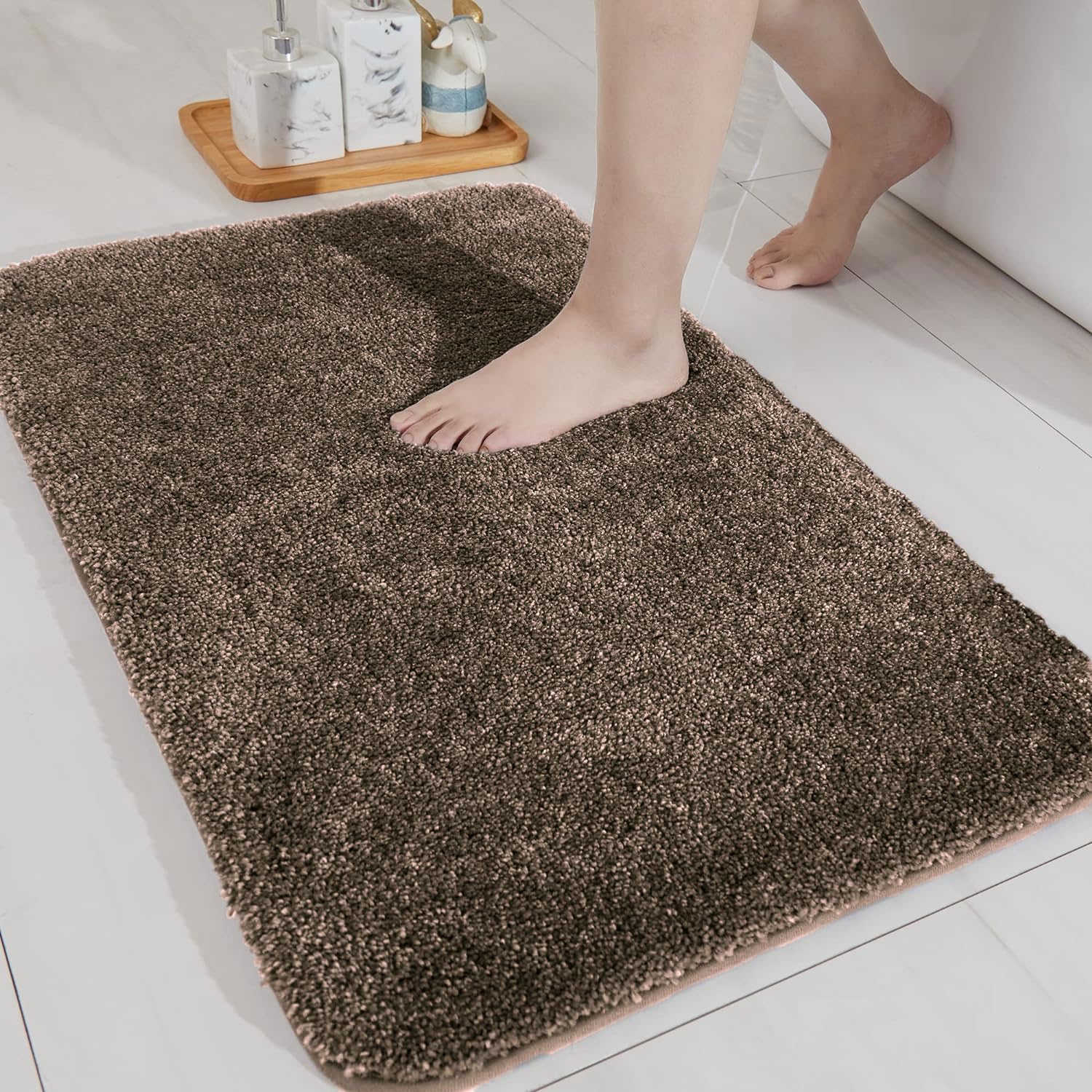Newman Bath Mat (40X60 CM, Chocolate)