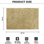 Colosseum Bath Mat 100% Cotton (40x60 cm,Gold)
