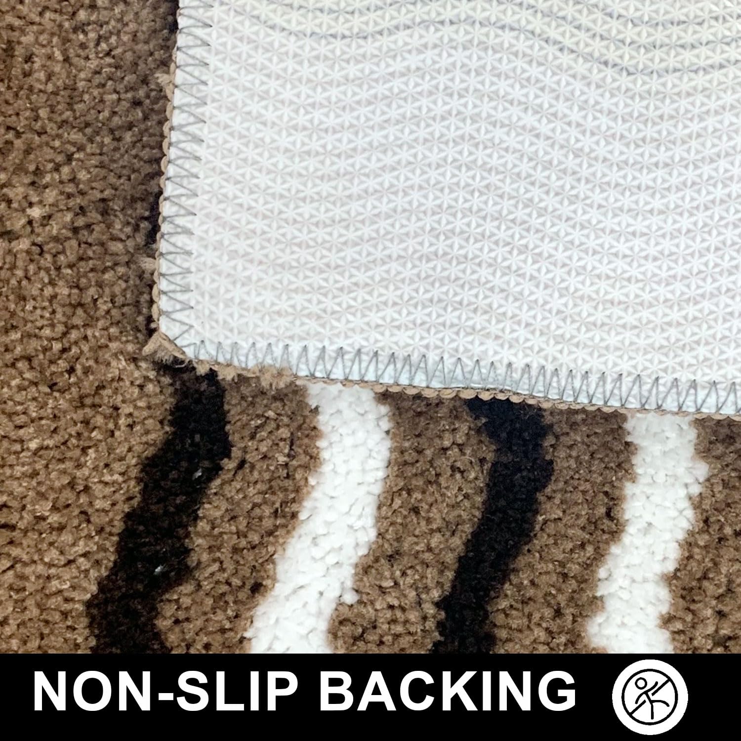 Belgium Bath Mat ( 38x58 cm, Coffee)