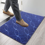 PVC Door Mat for Home Entrance Indoor & Outdoor(40x60 cm - Blue)
