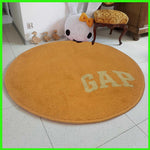 Round Bath mat for Bathroom (Yellow, 65 x 65 cm)